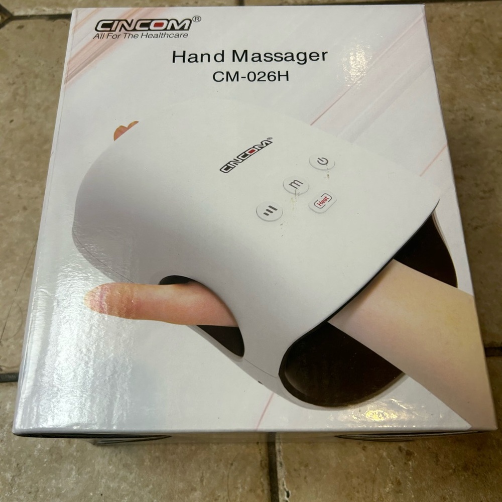 BNIB White Hand Massager with Heat
